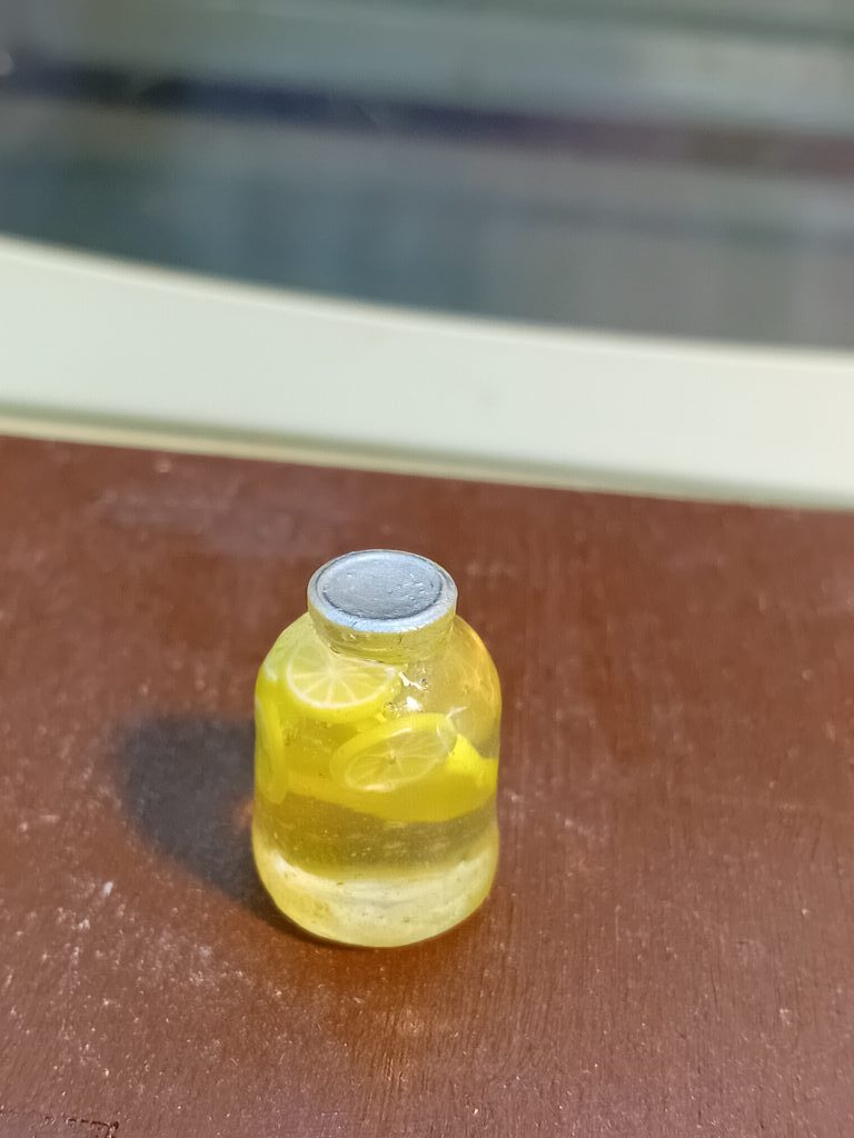 Миниатюра, баночка с соком для кукол, еда для кукол