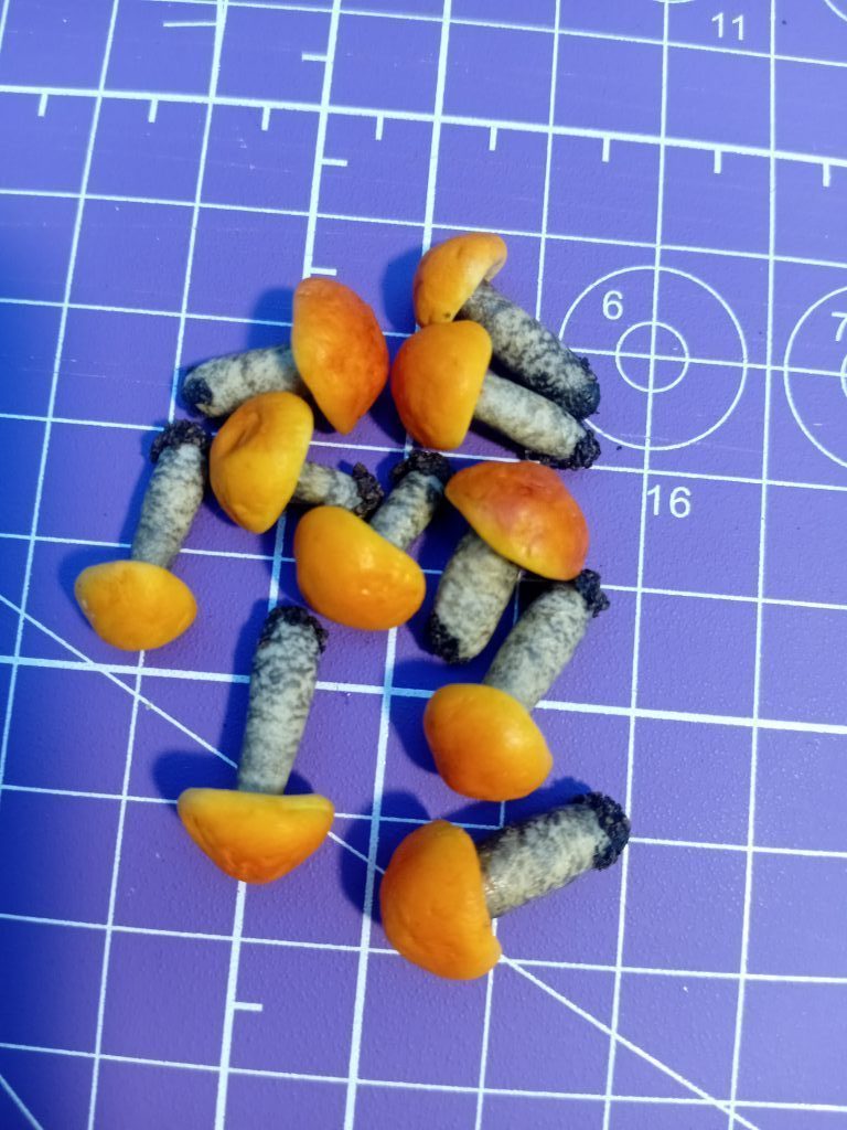 Грибы для кукол поштучно, миниатюра, еда для кукол