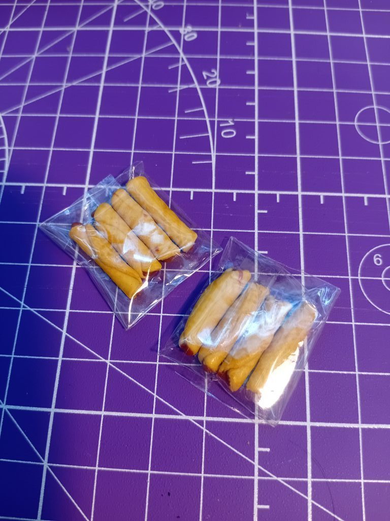 Вафельные трубочки со сгущёнкой, миниатюра, еда для кукол