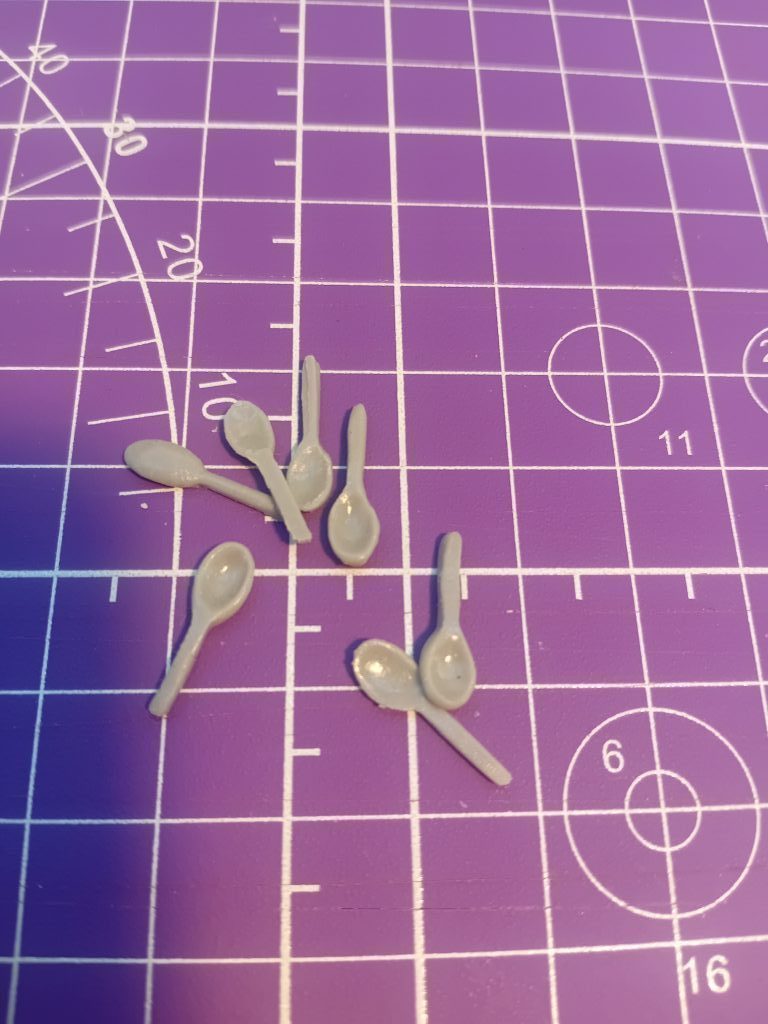 Ложка для куклы, кукольная миниатюра