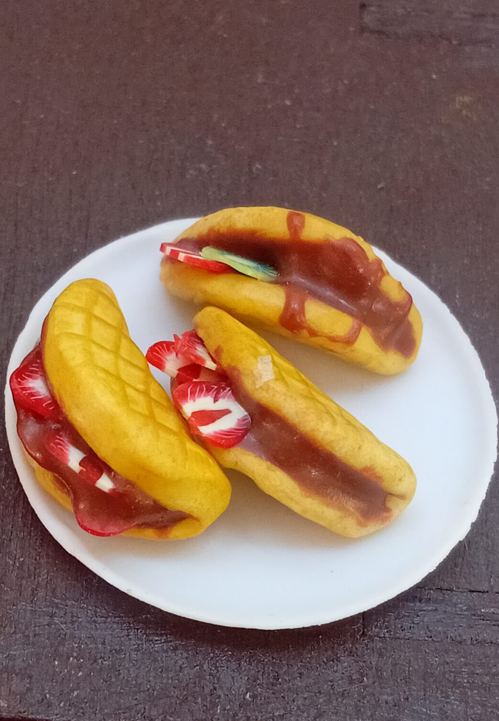 Еда для кукол, вафли с начинками