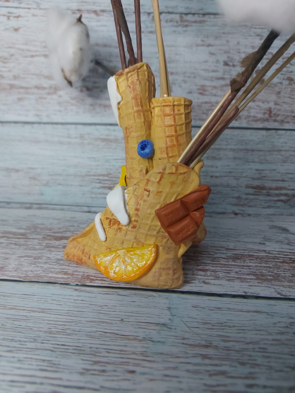 Ваза для сухоцветов вафля