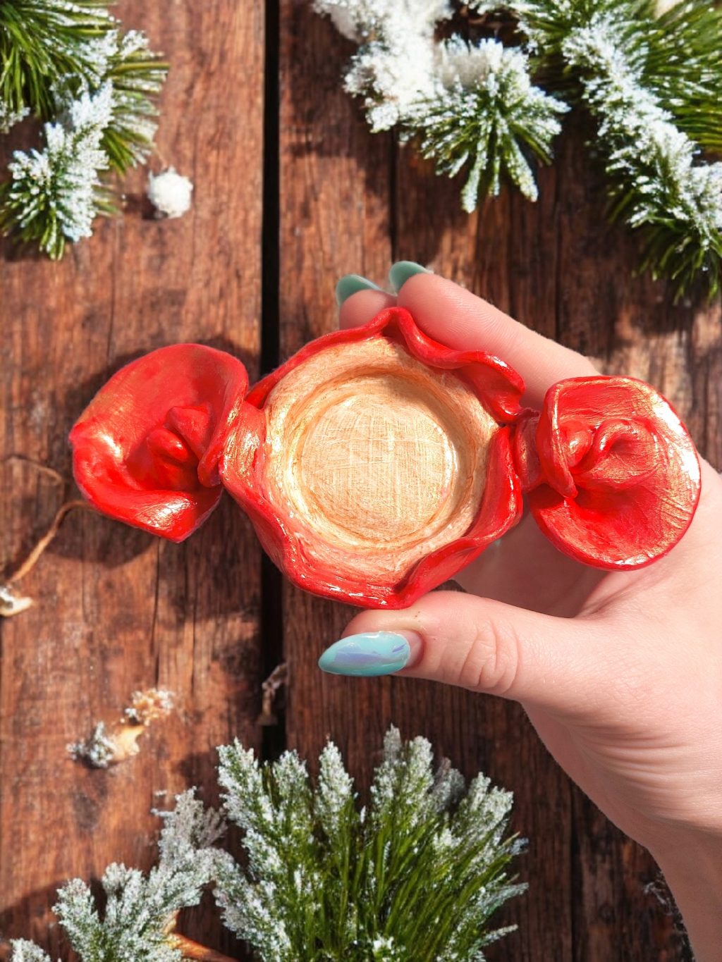 Подсвечник конфета в обертке