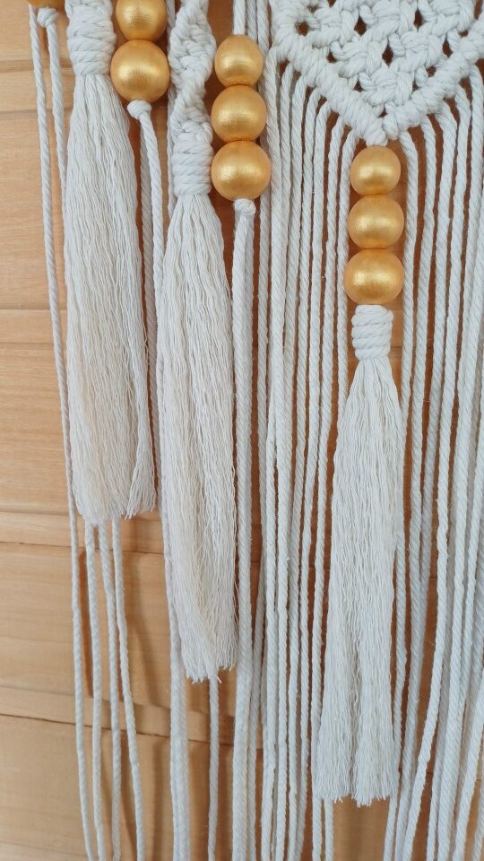 Панно настенное макраме Лотос.