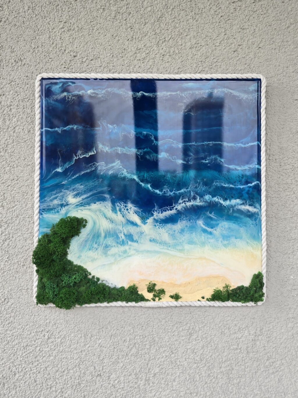 Картина «Танец волн» 35×35см