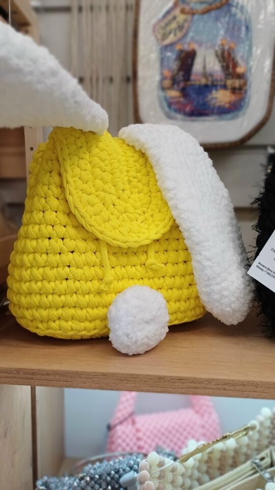 Рюкзак детский с плюшевыми ушками