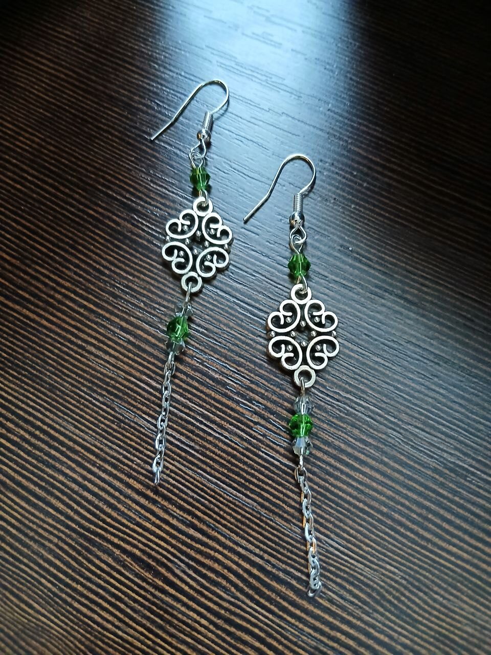 Серьги Травинка