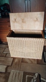 Сундук плетеный из бумажной лозы