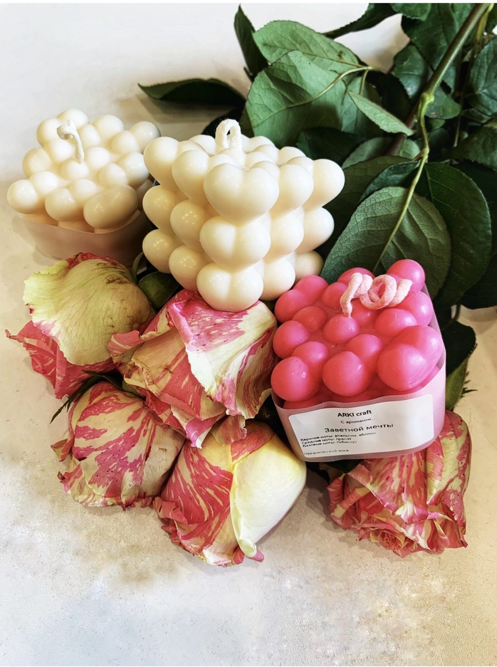 Свечи сердечки к 14 февраля и 8 марта