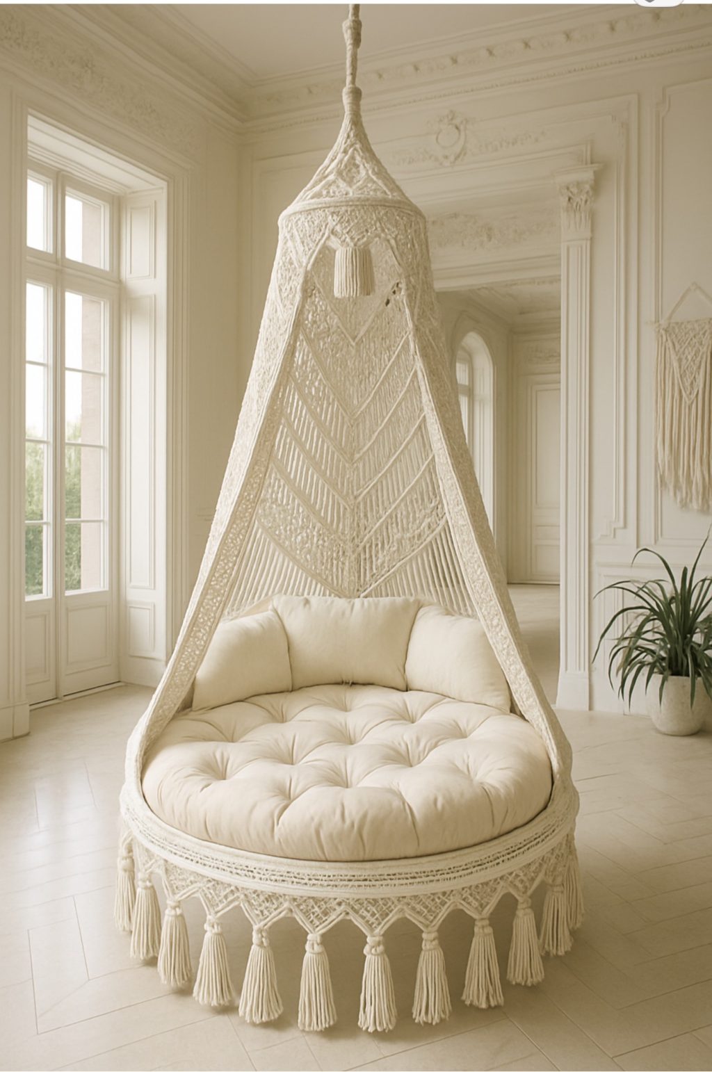 Качели в стиле Бохо для сада и загородного дома