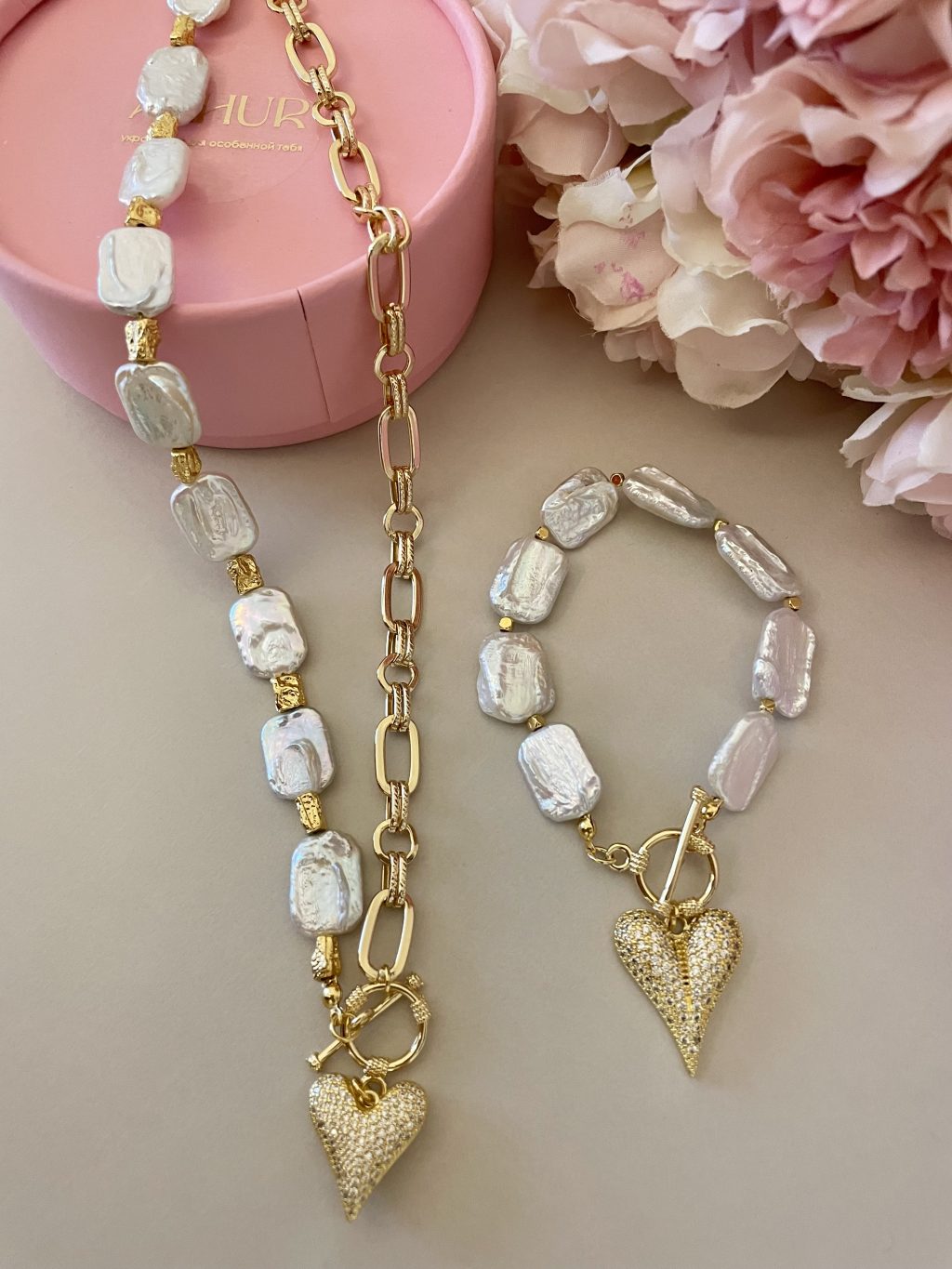 Колье комбинированное