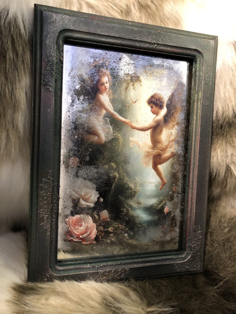 Зеркальная картина «Ангелы»