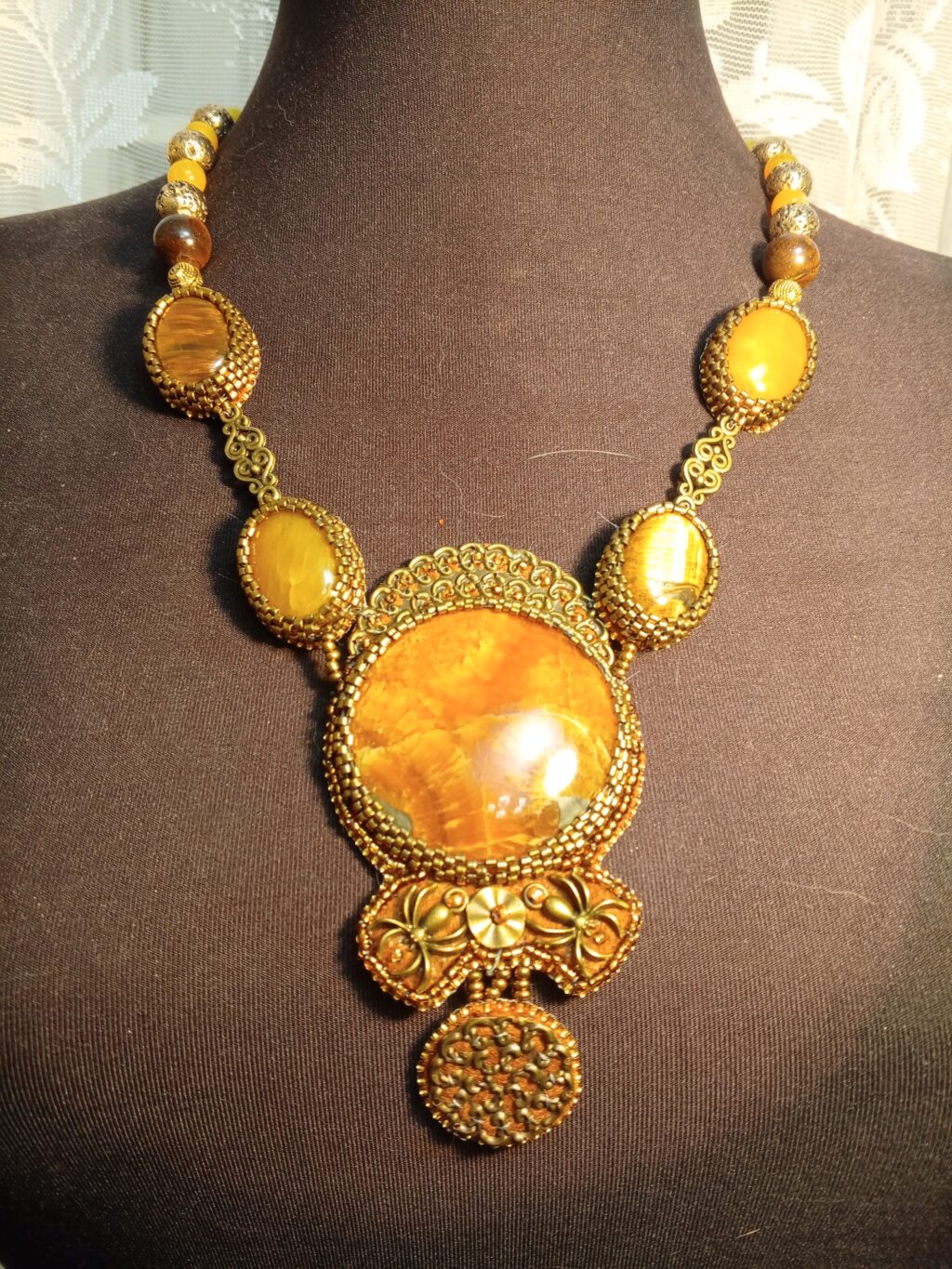 Колье Паутинки