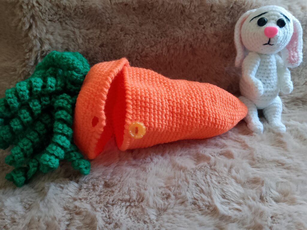 Зайка в морковном домике