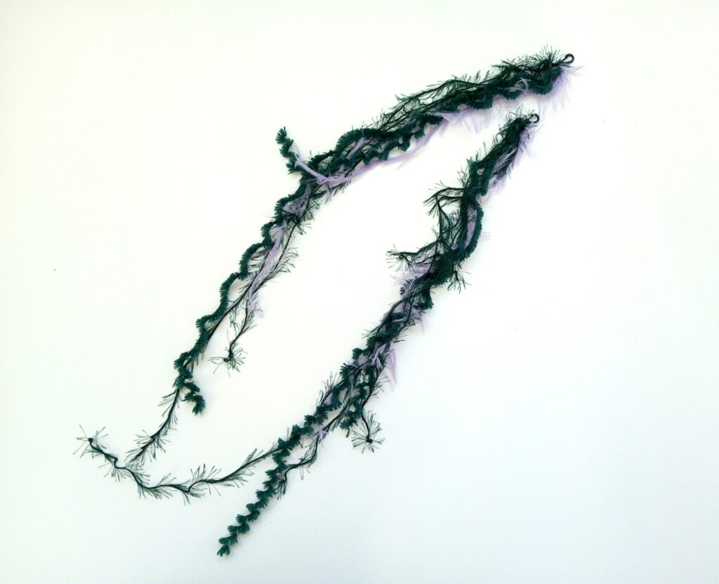 Сумка мох (меховая) изумруд