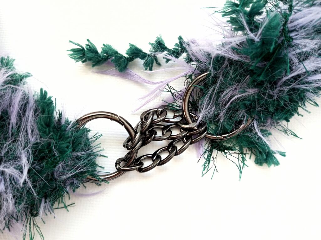 Сумка мох (меховая) изумруд