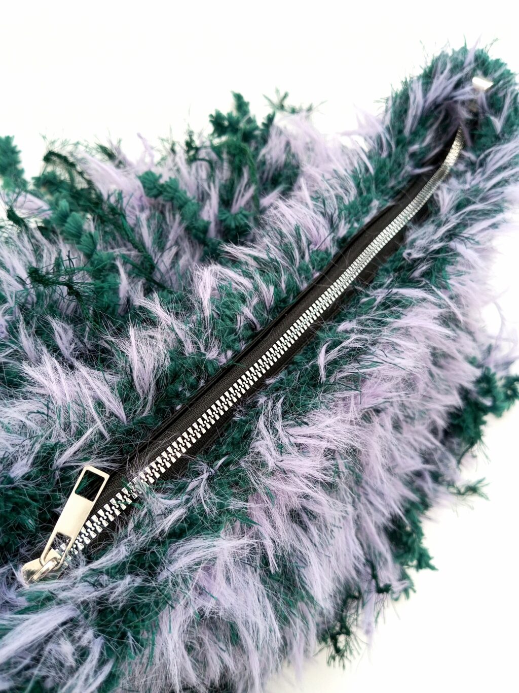 Сумка мох (меховая) изумруд