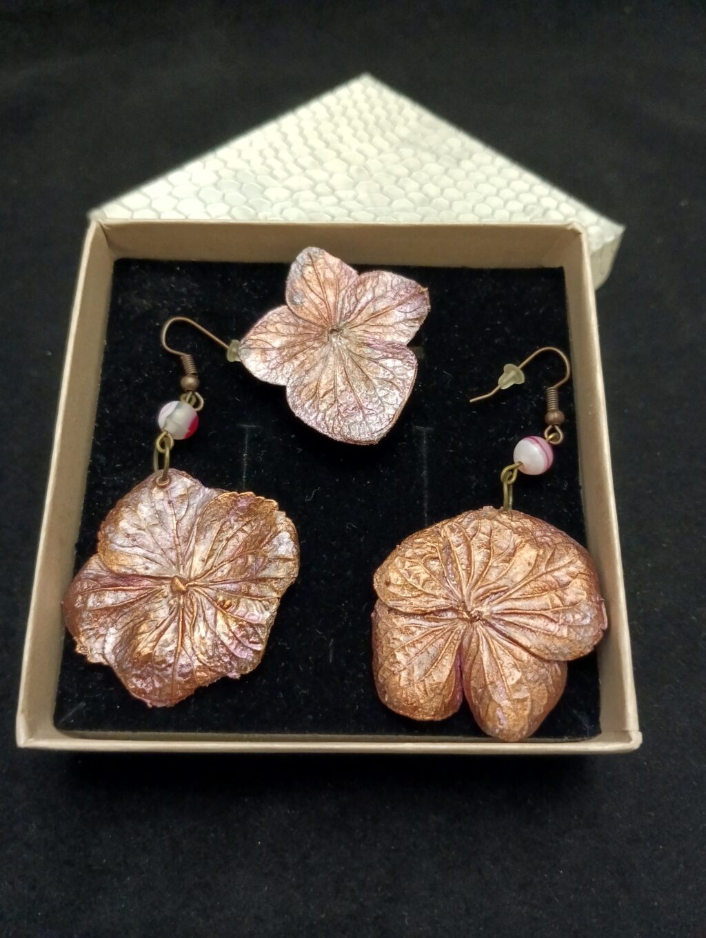 комплект Гортензия с агатом