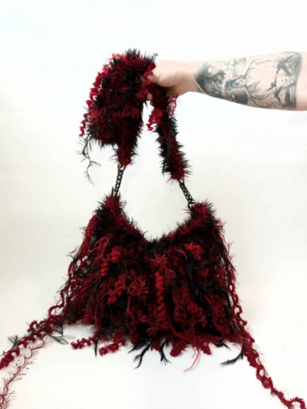 Сумка мох бордо