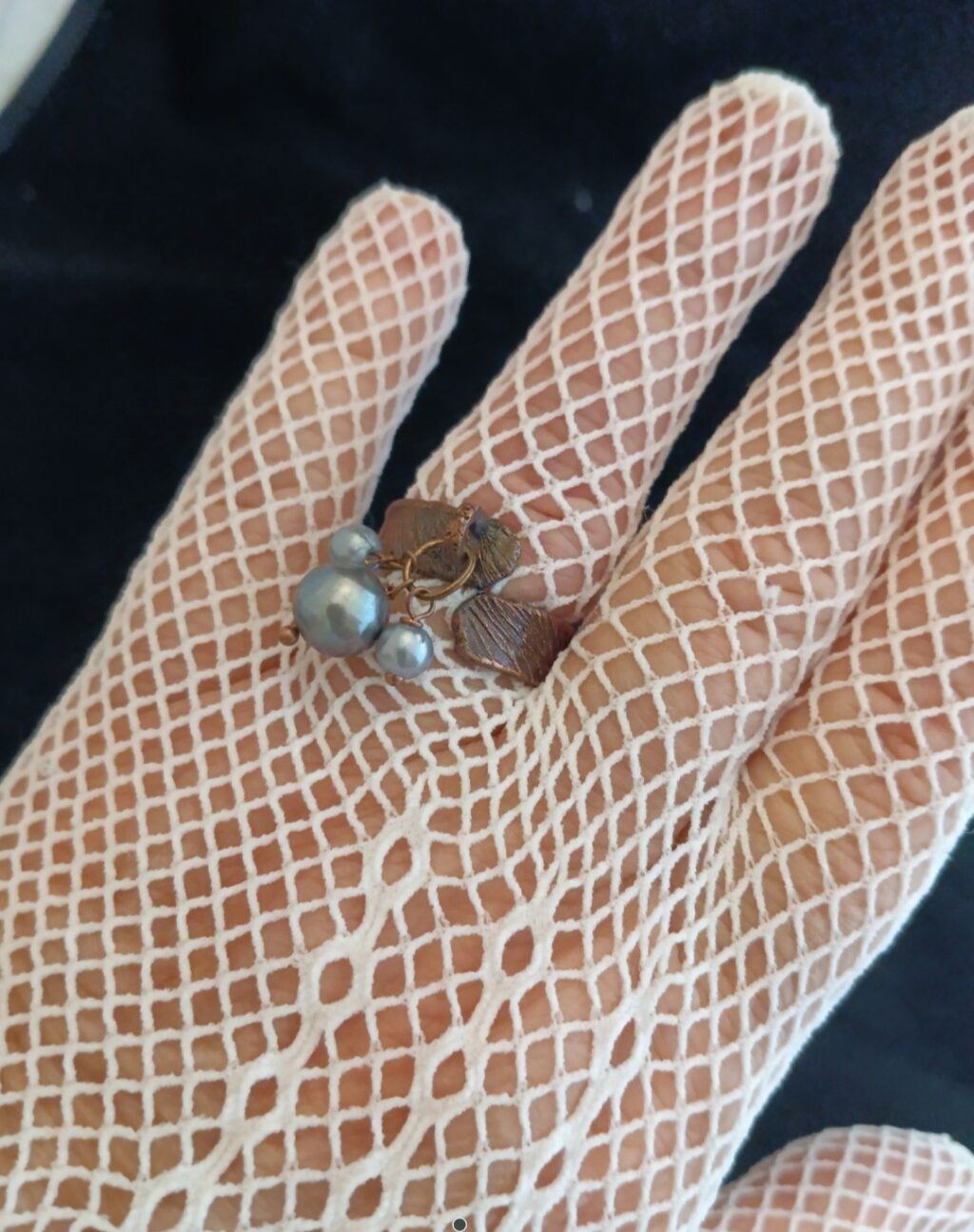 кольцо Чёрный жемчуг