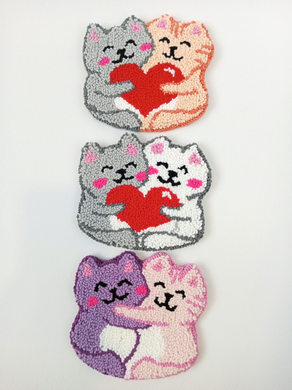 Котики Валя и Валентин (подставка под кружку)