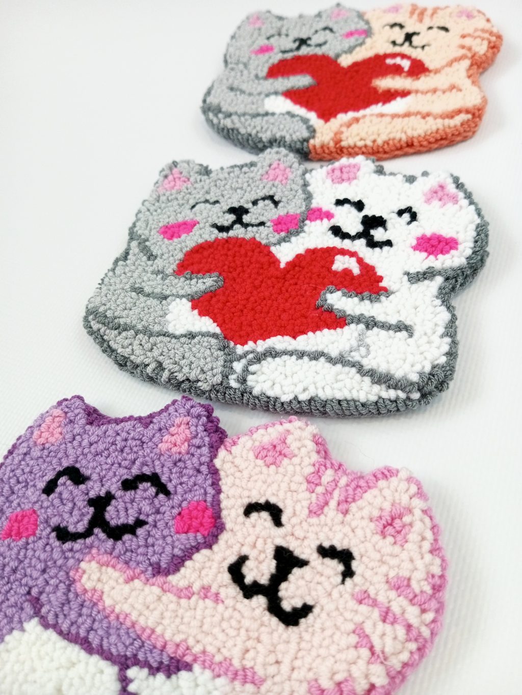 Котики Валя и Валентин (подставка под кружку)