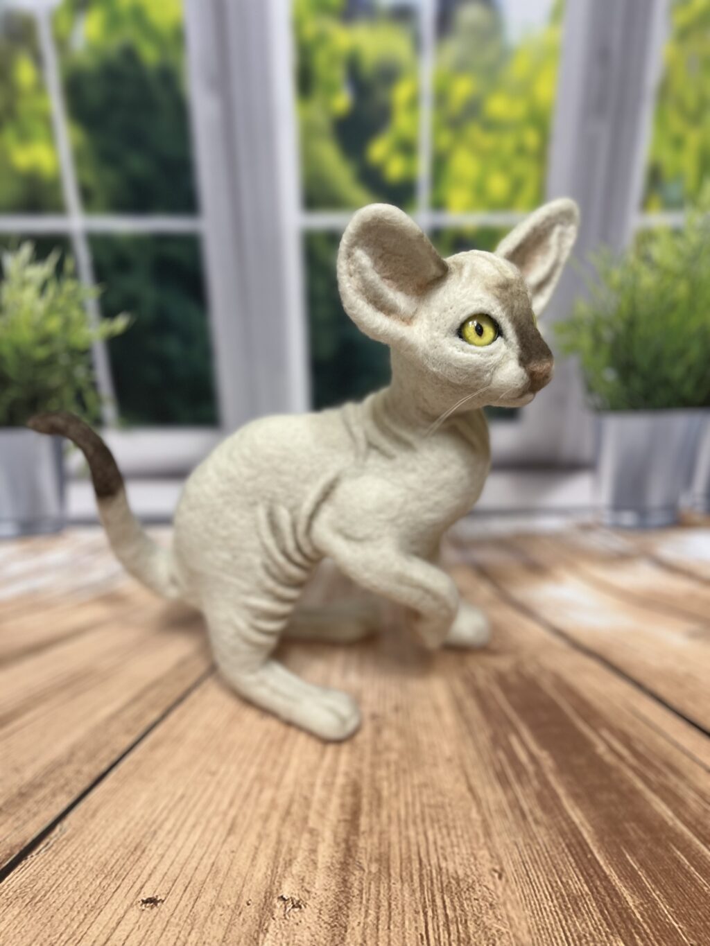 Сфинкс. Интерьерная игрушка из шерсти