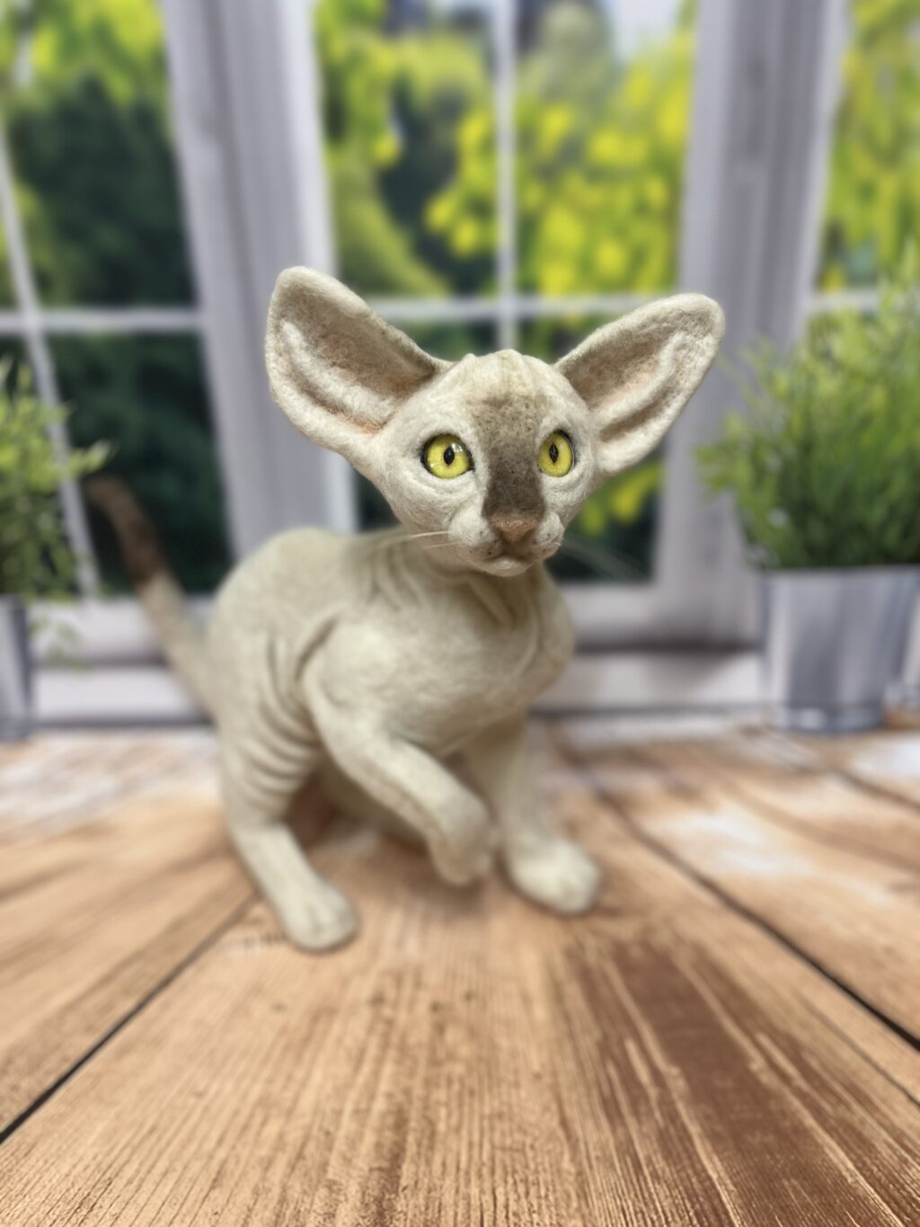 Сфинкс. Интерьерная игрушка из шерсти