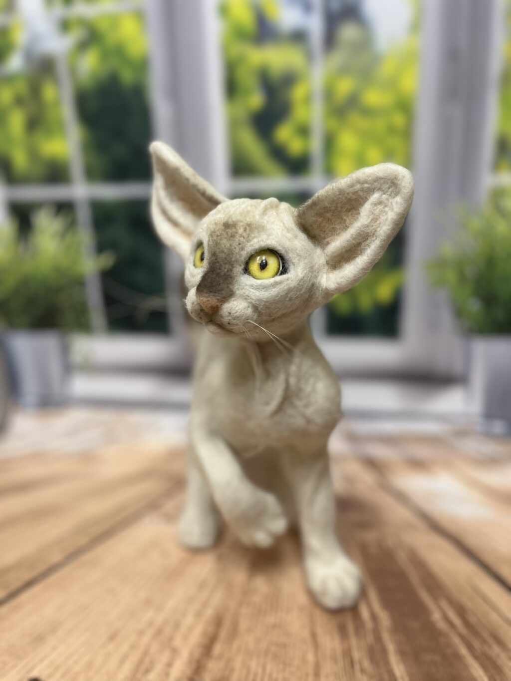 Сфинкс. Интерьерная игрушка из шерсти