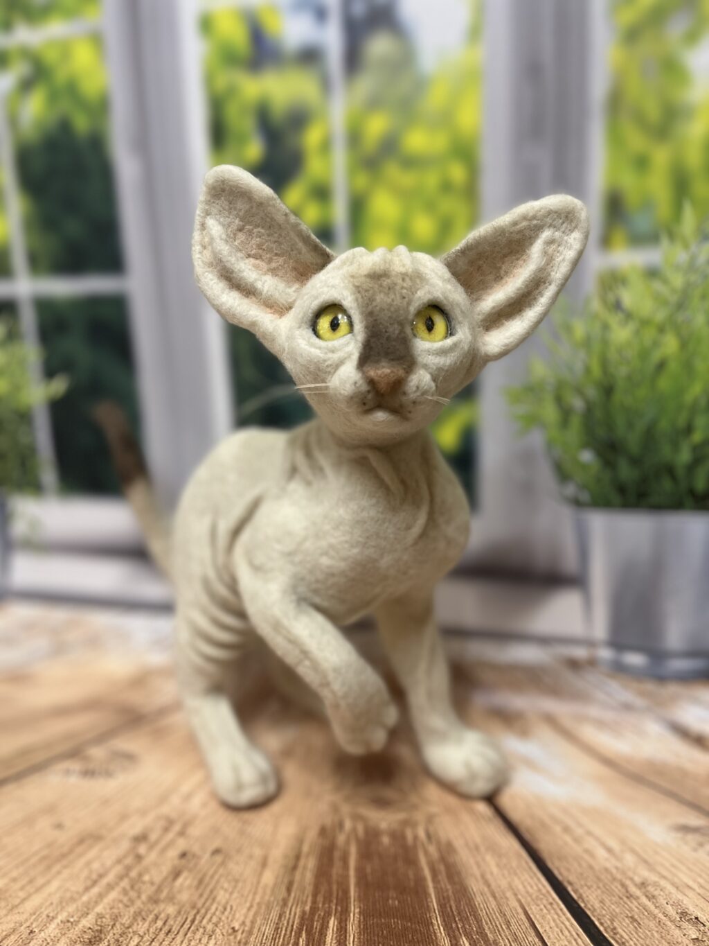 Сфинкс. Интерьерная игрушка из шерсти