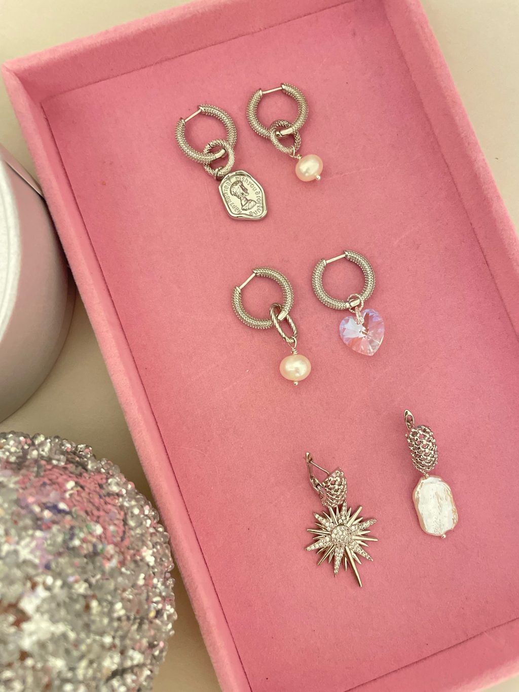 Серьги «Сердце Swarovski»