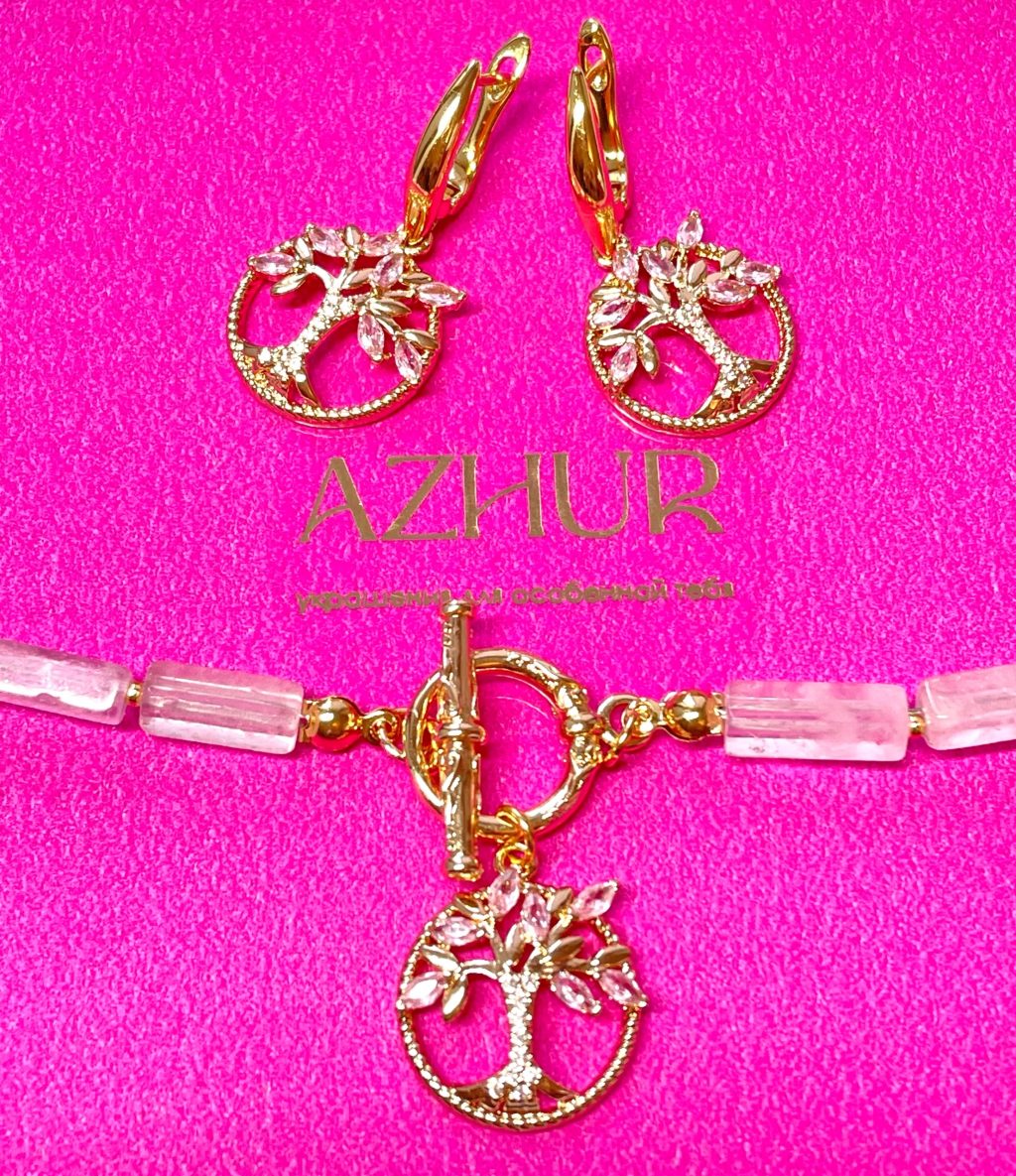 Серьги «Розовое дерево»