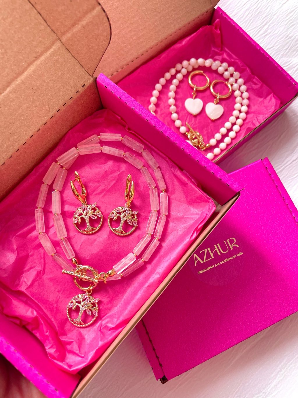 Серьги «Розовое дерево»