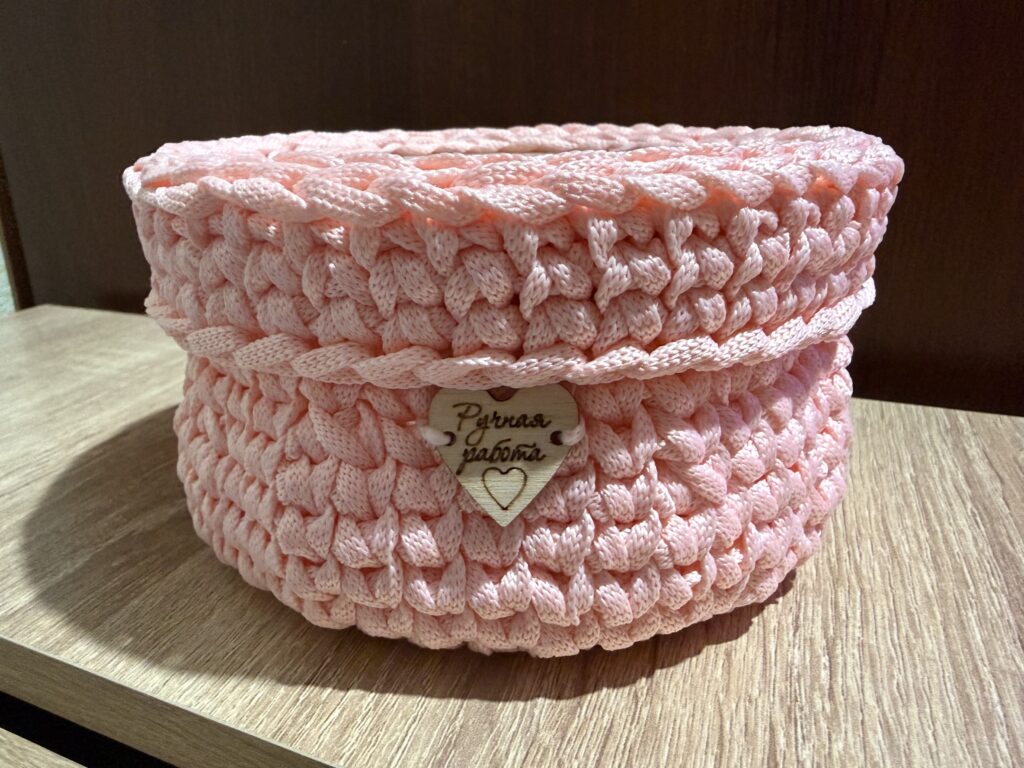 Корзинка_шкатулка_розовая