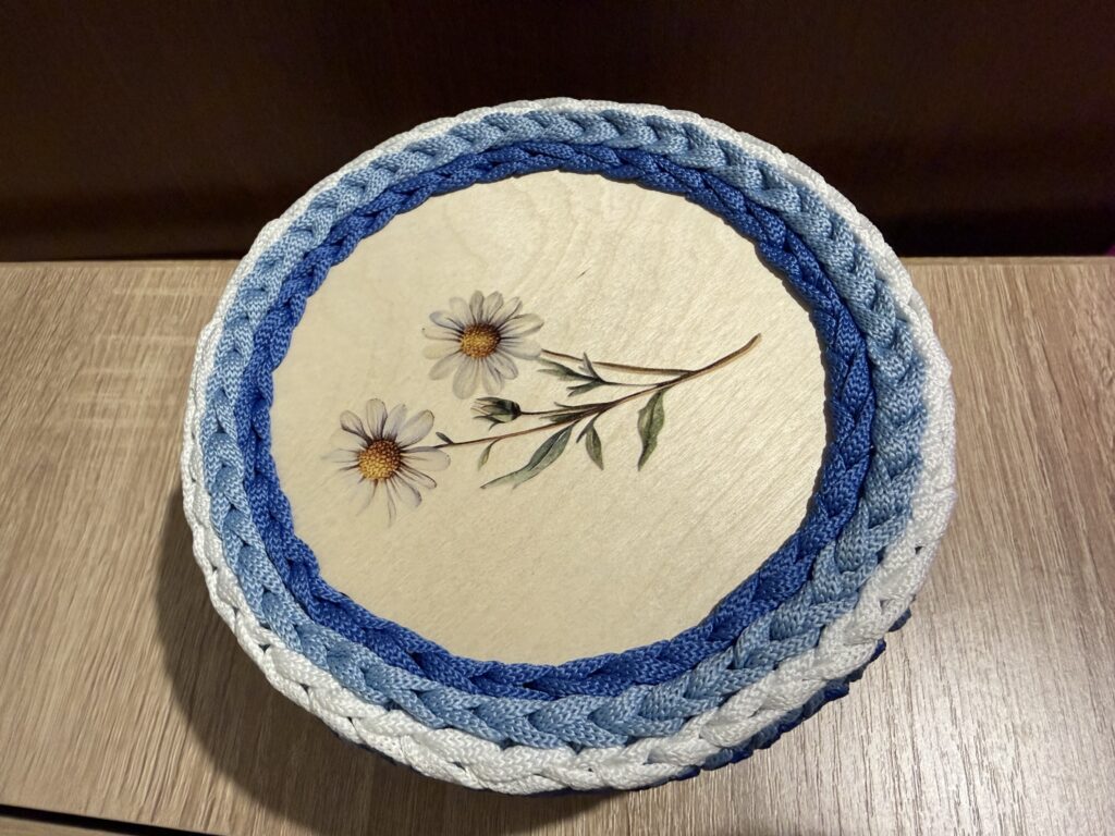 Корзинка_шкатулка_ромашки