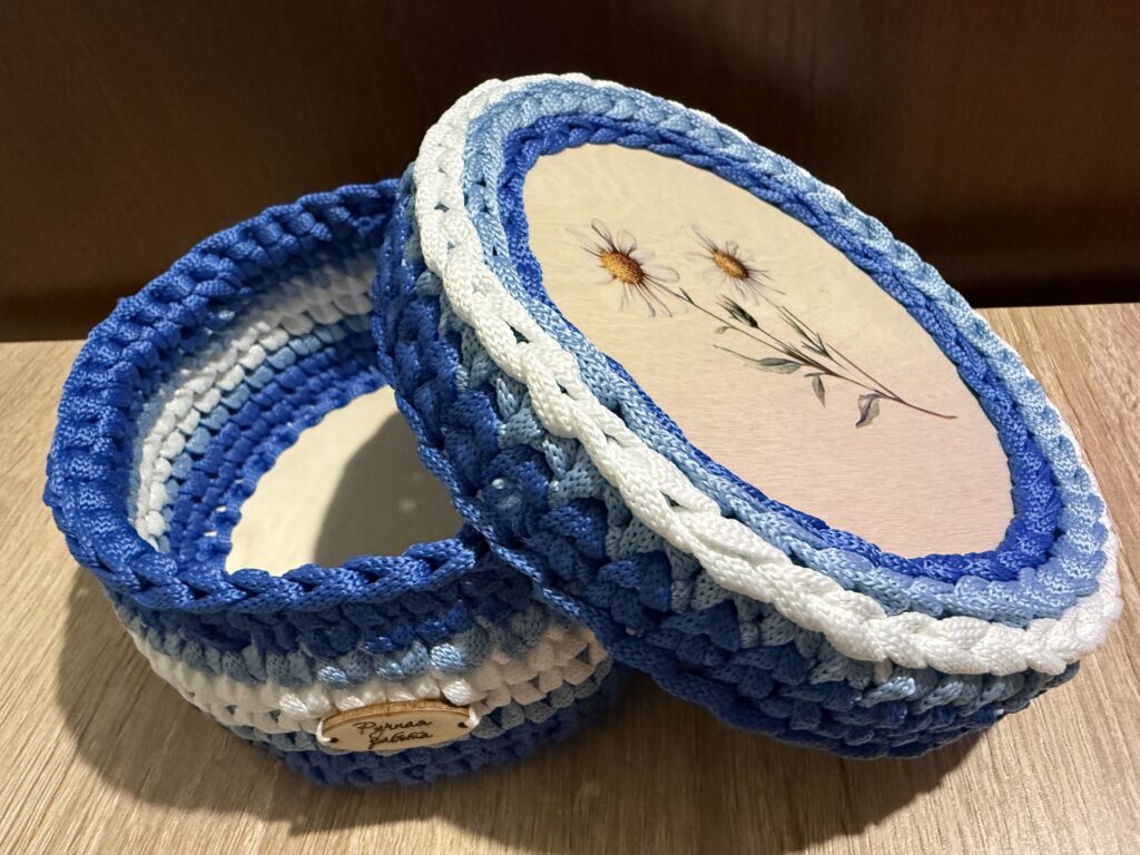 Корзинка_шкатулка_ромашки