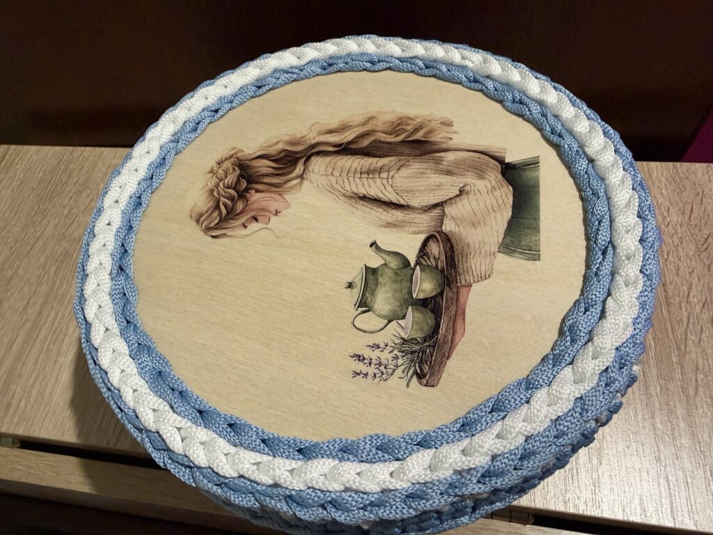 Корзинка 20 см_небесная