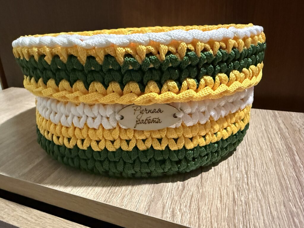 Шкатулка_корзинка разноцветная