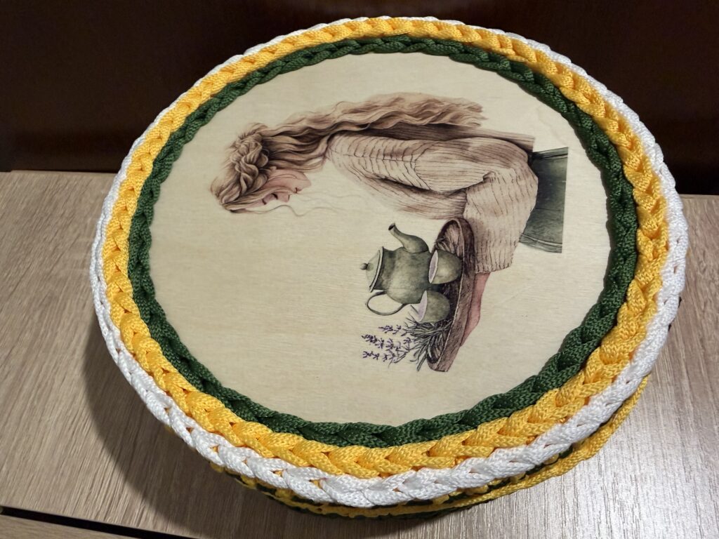 Шкатулка_корзинка разноцветная