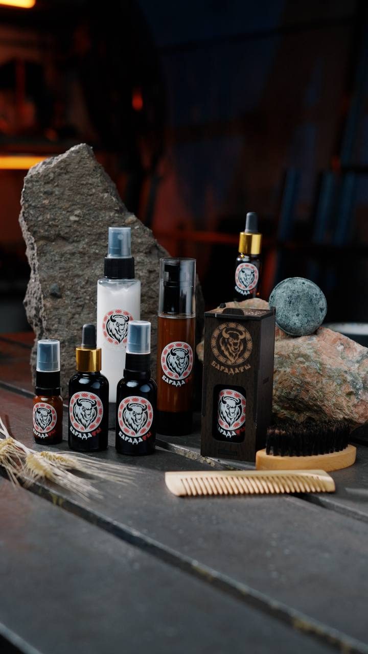 Бальзам для бороды и волос в подарочной коробке