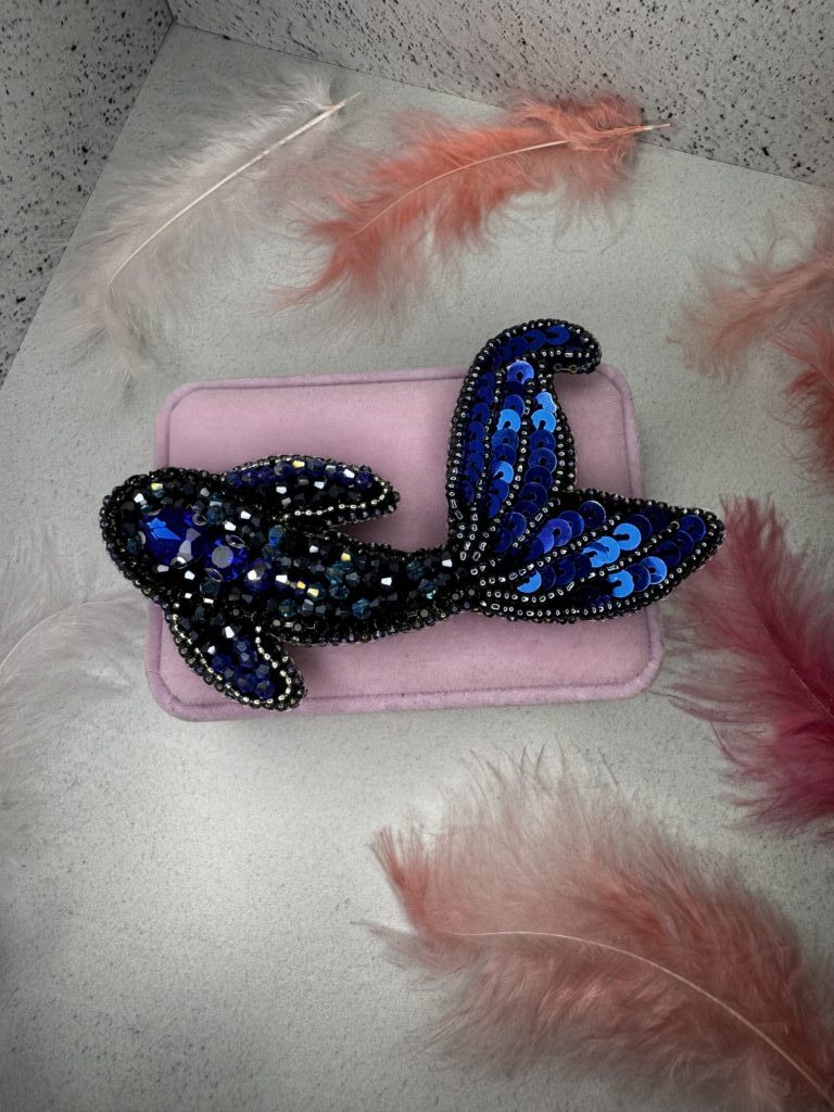 Брошь «Кит» большой