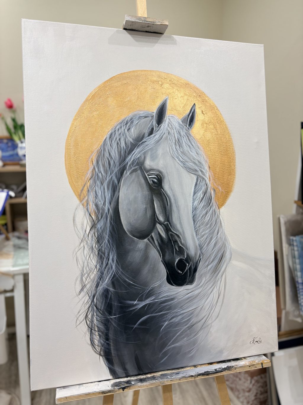 Картина «Белая лошадь»