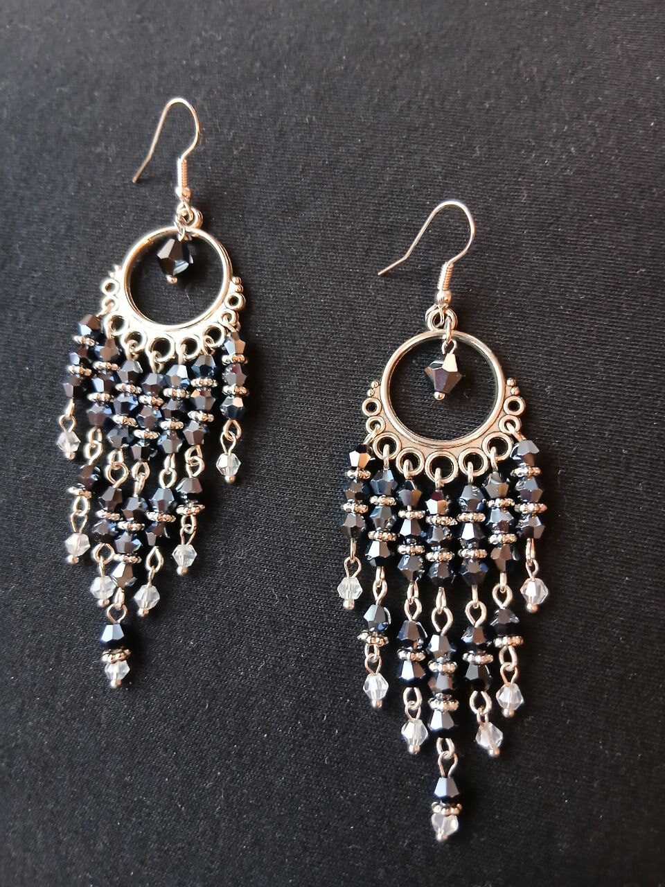 Серьги Черная королева