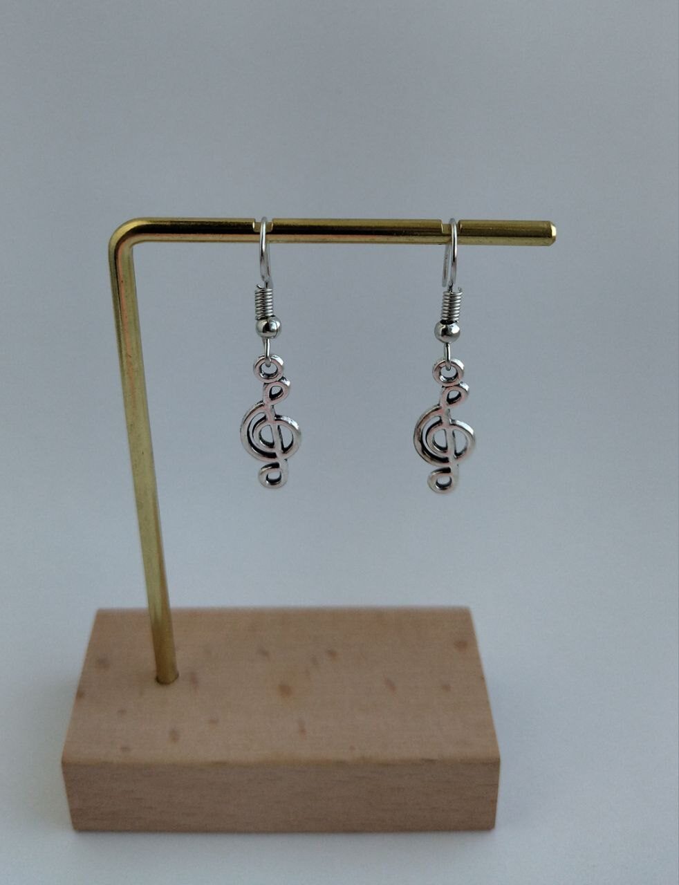 Серьги Скрипичный ключ