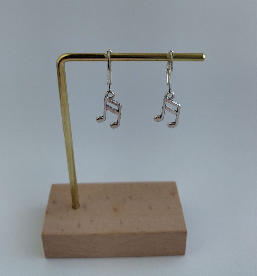 серьги Нотки