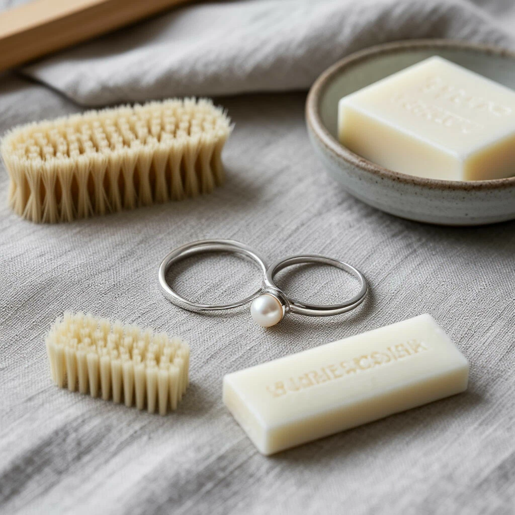 Как почистить серебряные украшения с жемчугом: бережный уход