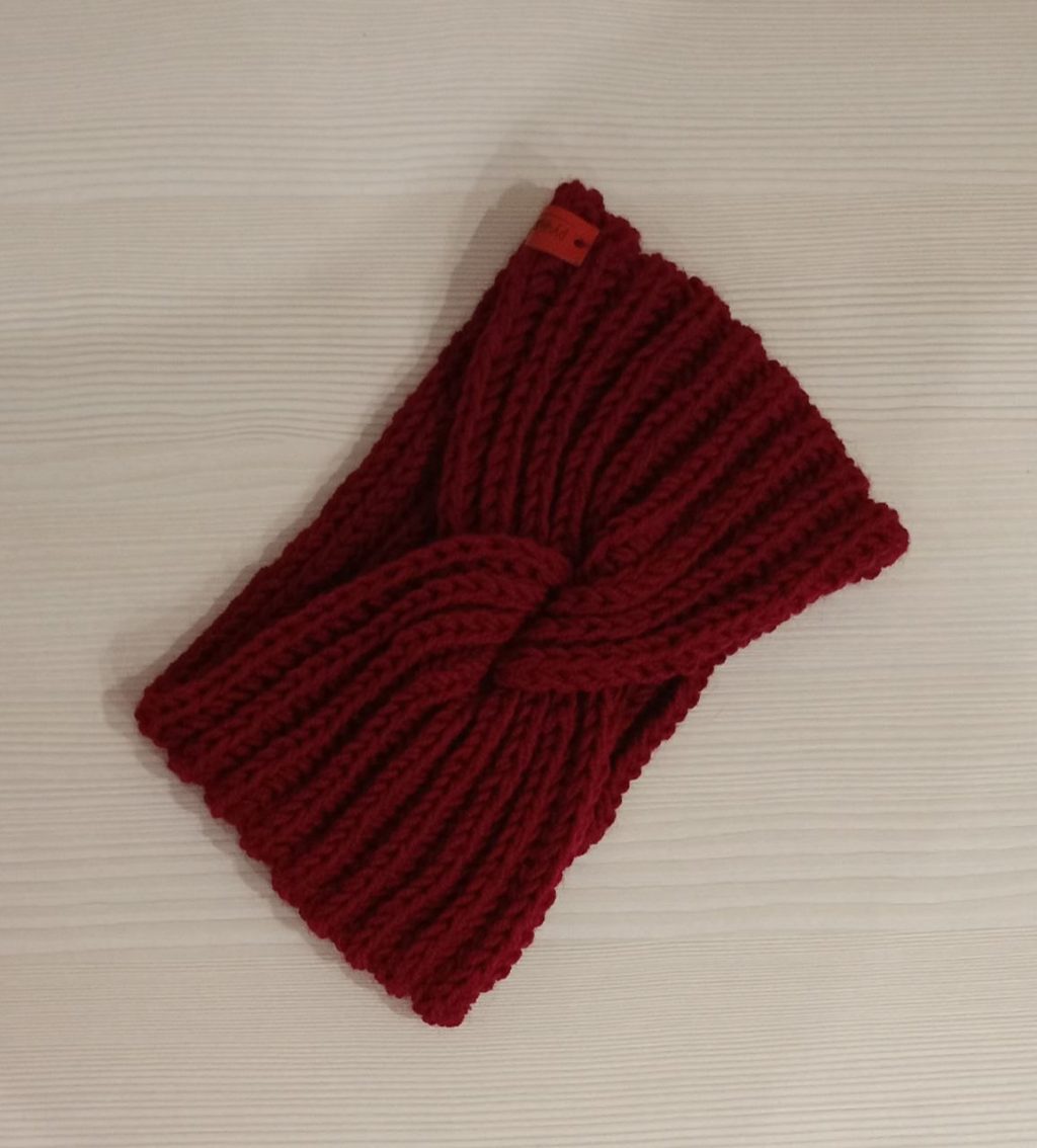 Повязка бордовая Чалма