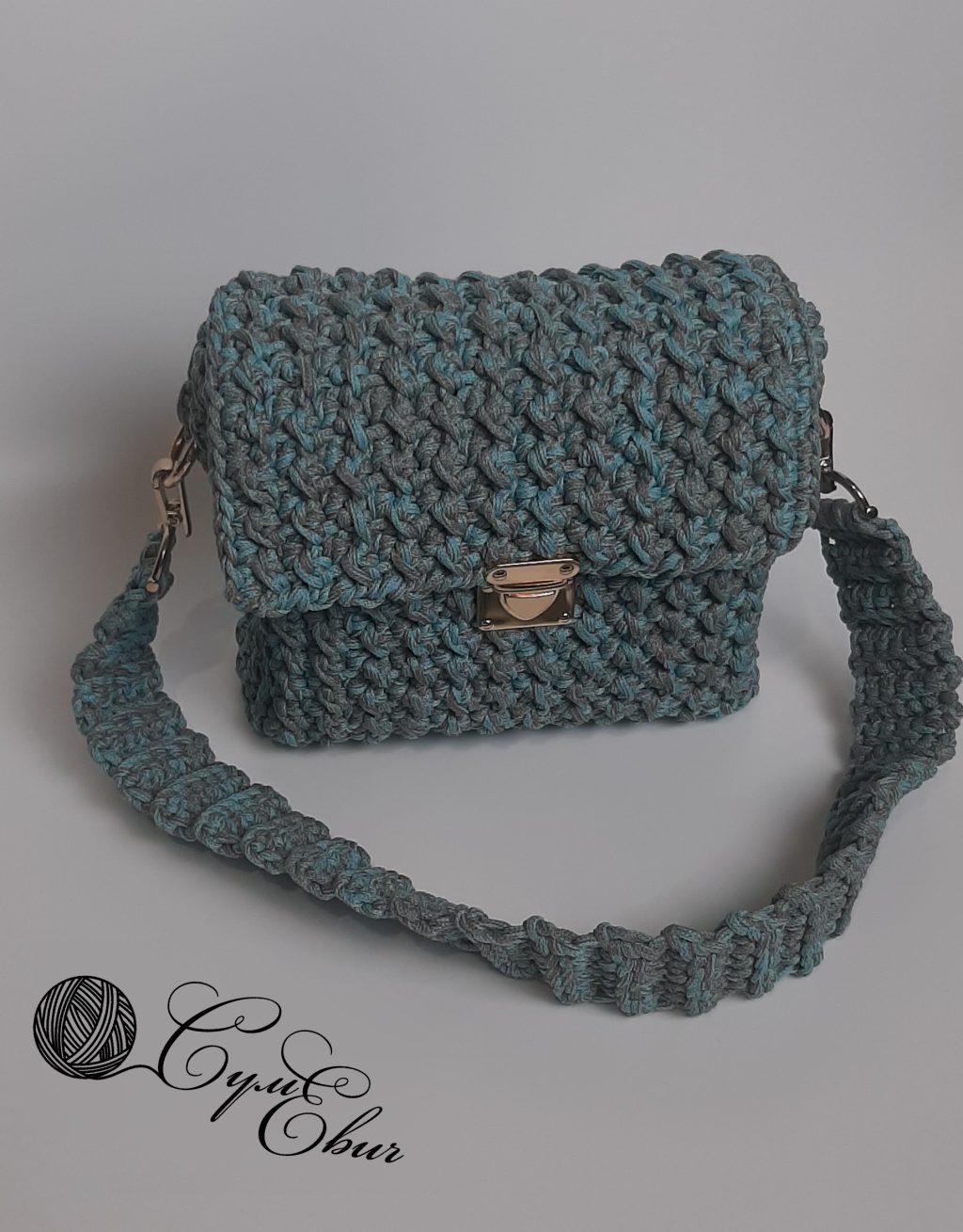 Сумка-сундук меланж