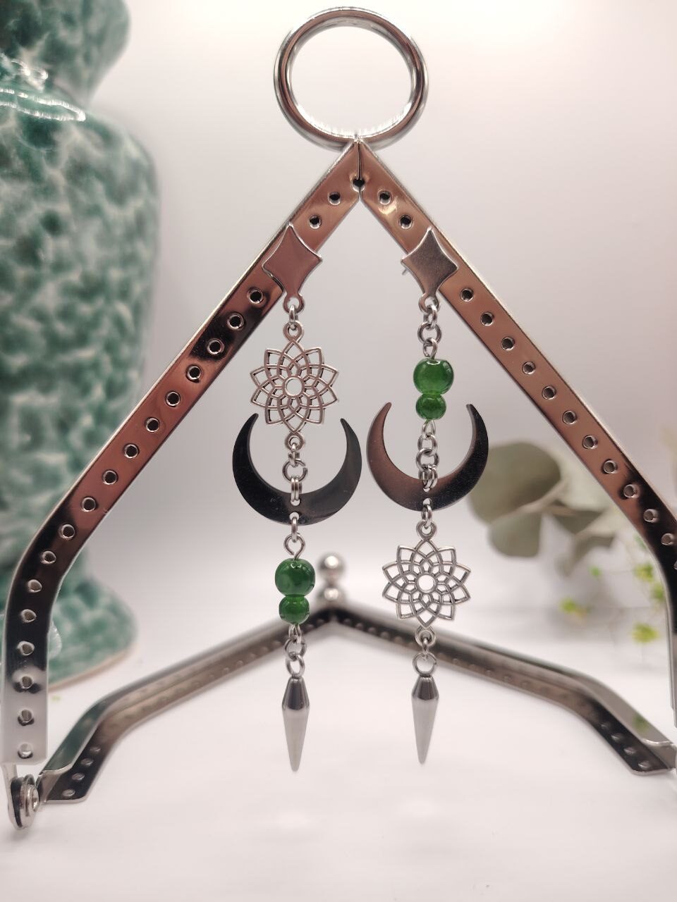 ПОДАРОК ЭЛЬБЕРЕТ. кольчужные серьги с хризолитом