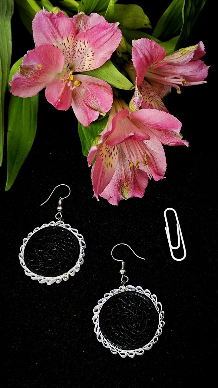 Серьги квиллинг «Круги»